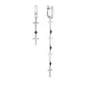 Серьги из белого золота с бриллиантами