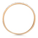 Кольцо из красного золота с фианитом