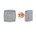 Пусеты из красного золота