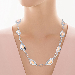 Колье из серебра с лунными