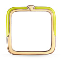 Кольцо из красного золота с топазом, эмалью