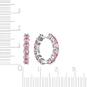 Серьги из серебра с цирконием