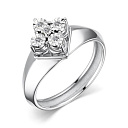 Кольцо из белого золота с бриллиантами