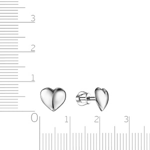 Пусеты из серебра