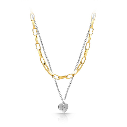 Колье из серебра с позолотой