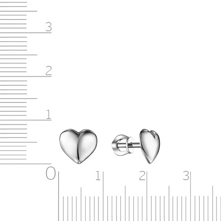 Пусеты из серебра