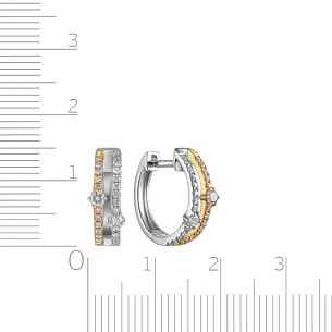 Конго из комбинированного золота с бриллиантами