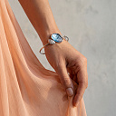 Браслет декоративный из белого золота с бриллиантами