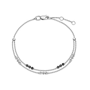 Браслет из белого золота с бриллиантом