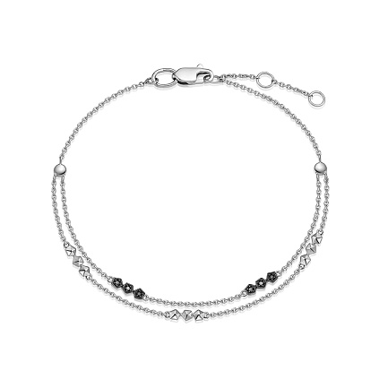 Браслет из белого золота с бриллиантами