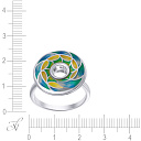 Кольцо из серебра с эмалью