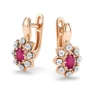 Серьги с английским замком 27290-103