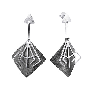 Пусеты из серебра