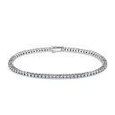 Браслет декоративный из белого золота с бриллиантами