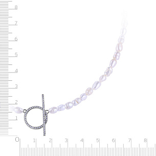 Колье из серебра с фианитом