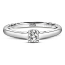 Кольцо из белого золота с бриллиантом