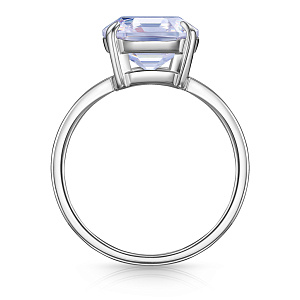 Кольцо из серебра с фианитом