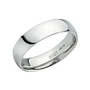 Кольцо обручальное из белого золота