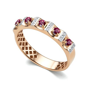 Кольцо из красного золота