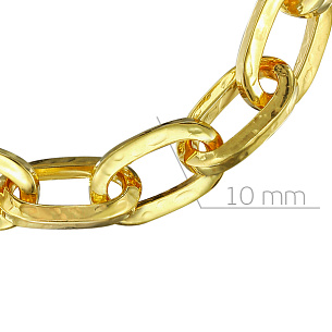 Браслет декоративный из серебра с золочением