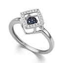 Кольцо из белого золота