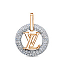 Подвеска из серебра с фианитами