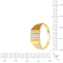 Печатка из желтого золота с бриллиантами