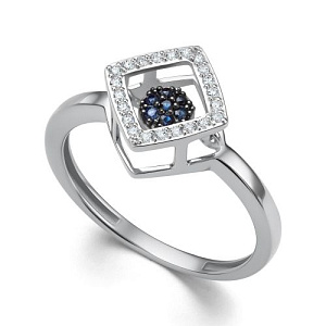 Кольцо из белого золота