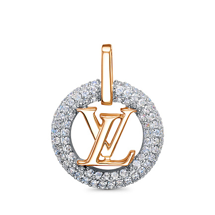 Подвеска из серебра с фианитами