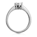 Кольцо из белого золота с бриллиантами