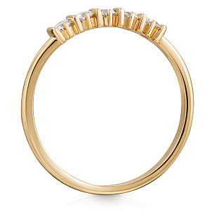 Кольцо из желтого золота с бриллиантом