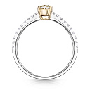 Кольцо из белого золота с бриллиантами