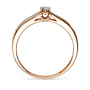 Кольцо из красного золота с бриллиантами