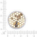 Подвеска из желтого золота с бриллиантами