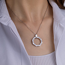 Подвеска из белого золота с бриллиантами