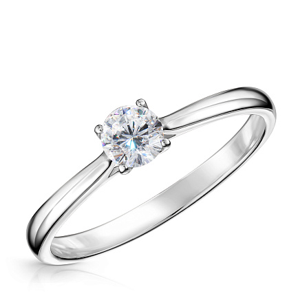 Кольцо из белого золота