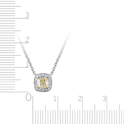 Колье из белого золота с бриллиантами