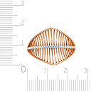 Кольцо из красного золота с фианитом