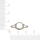 Кольцо из желтого золота с бриллиантами, аметистом