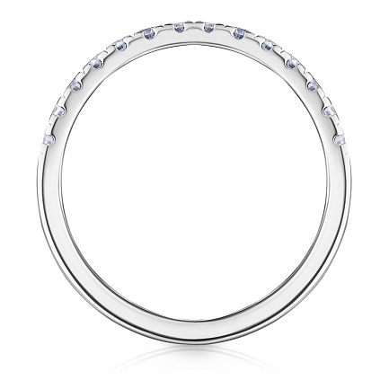 Кольцо из белого золота с бриллиантами