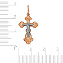 Крест из комбинированного золота
