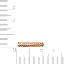Кольцо из красного золота с бриллиантами