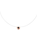 Колье из красного золота с сапфиром