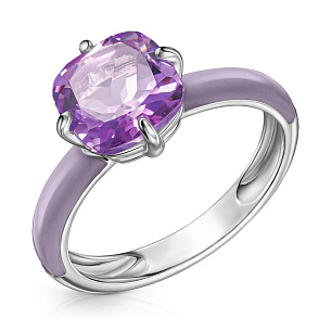 Кольцо из серебра с эмалью