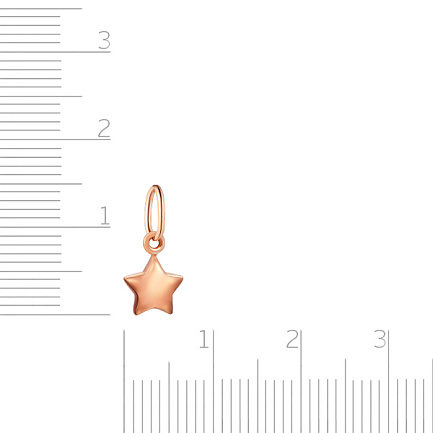 Подвеска из красного золота