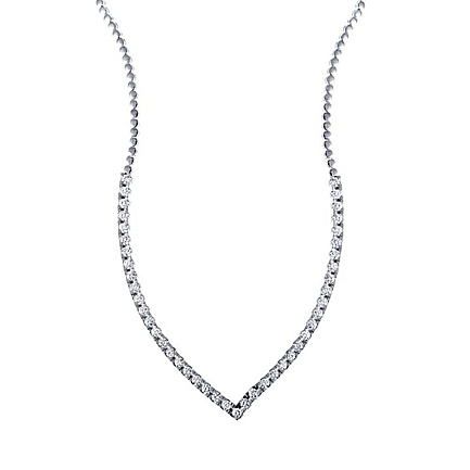 Колье из белого золота с бриллиантами