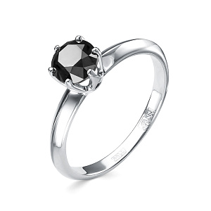 Кольцо из белого золота с бриллиантом