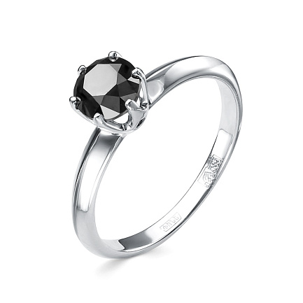 Кольцо из белого золота с бриллиантом