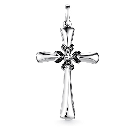 Подвеска из белого золота с бриллиантами