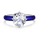 Кольцо из серебра с эмалью